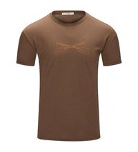 Aclima LightWool 140 Classic Tee Oars T-Shirt M Dark Earth S