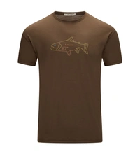 Aclima Mens LightWool 140 Tee Salmon (Brun (DARK EARTH) Small)