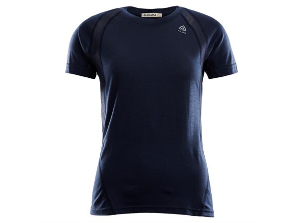 Aclima Dame LW Sports T-Shirt Navy Blaze XL
