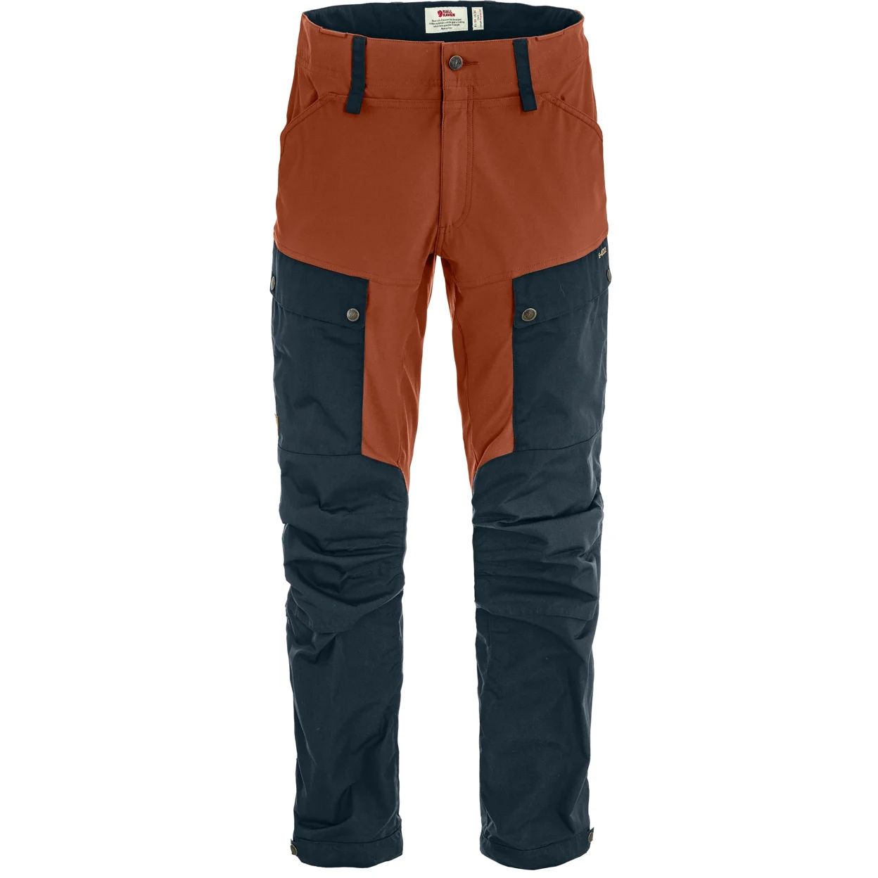 Fjällräven Keb Trousers Reg 2.0 Vandrebukser M Dark Navy-Autumn Leaf 46