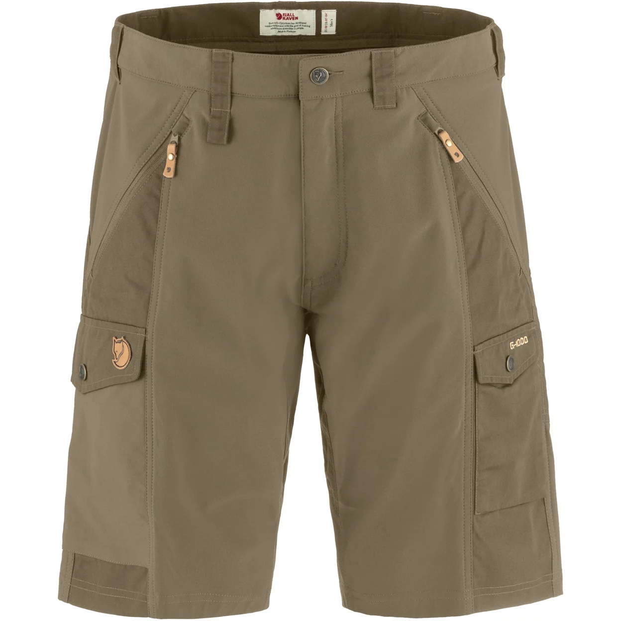 Fjällräven Abisko Shorts Herre Light Olive 60 billede