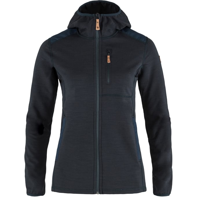 Fjällraven Keb Fleece Hoodie Dame Dark Navy S