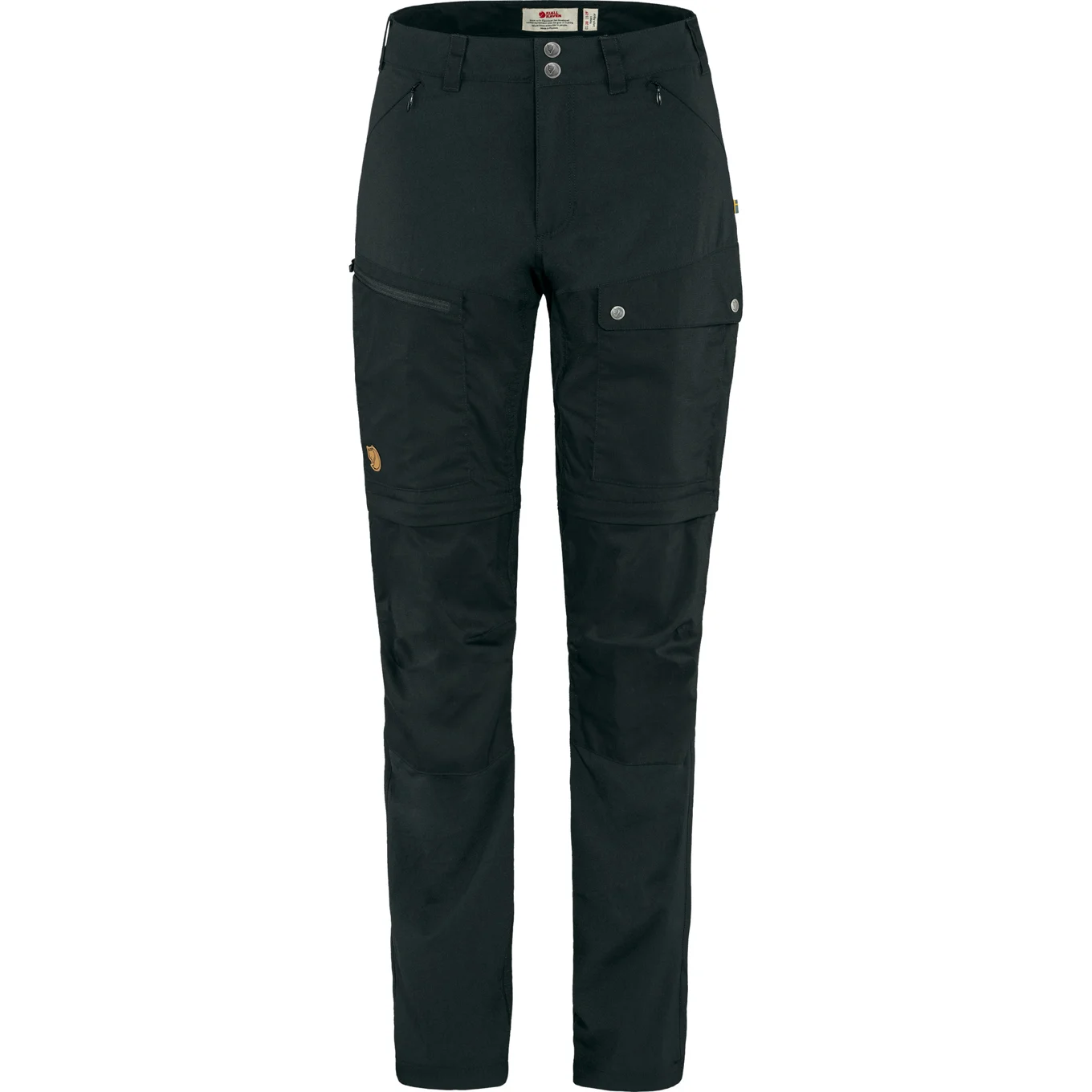 Abisko Midsummer Zip Off Bukser Black 46