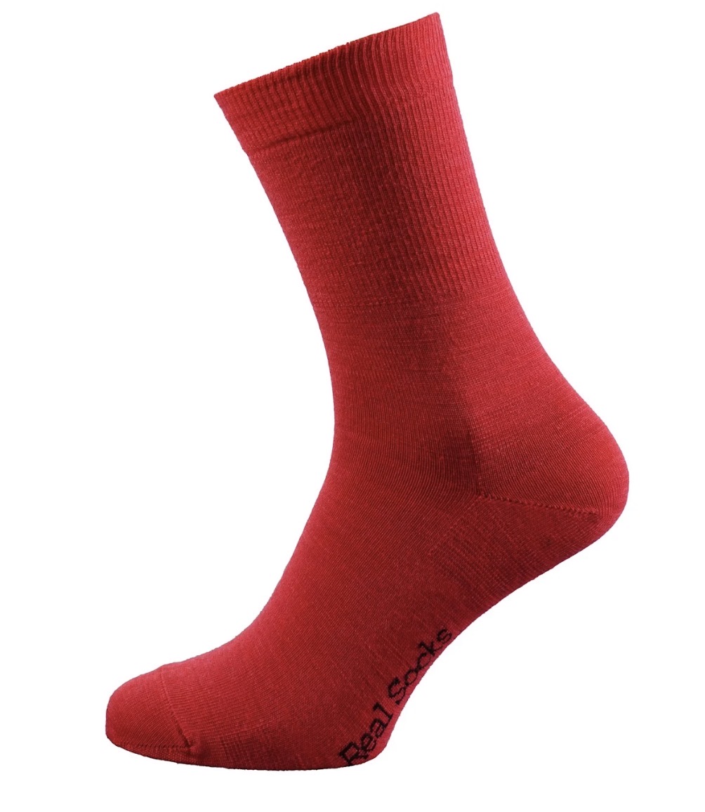 Real Socks Liner Kean Strømper Red 36-39