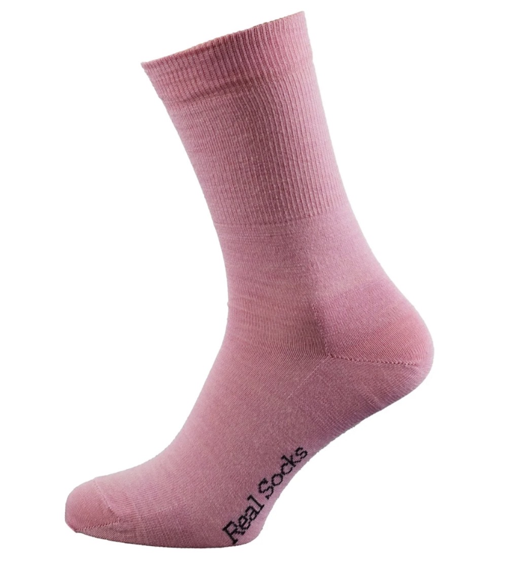 Real Socks Liner Kean Strømper Pink 36-39