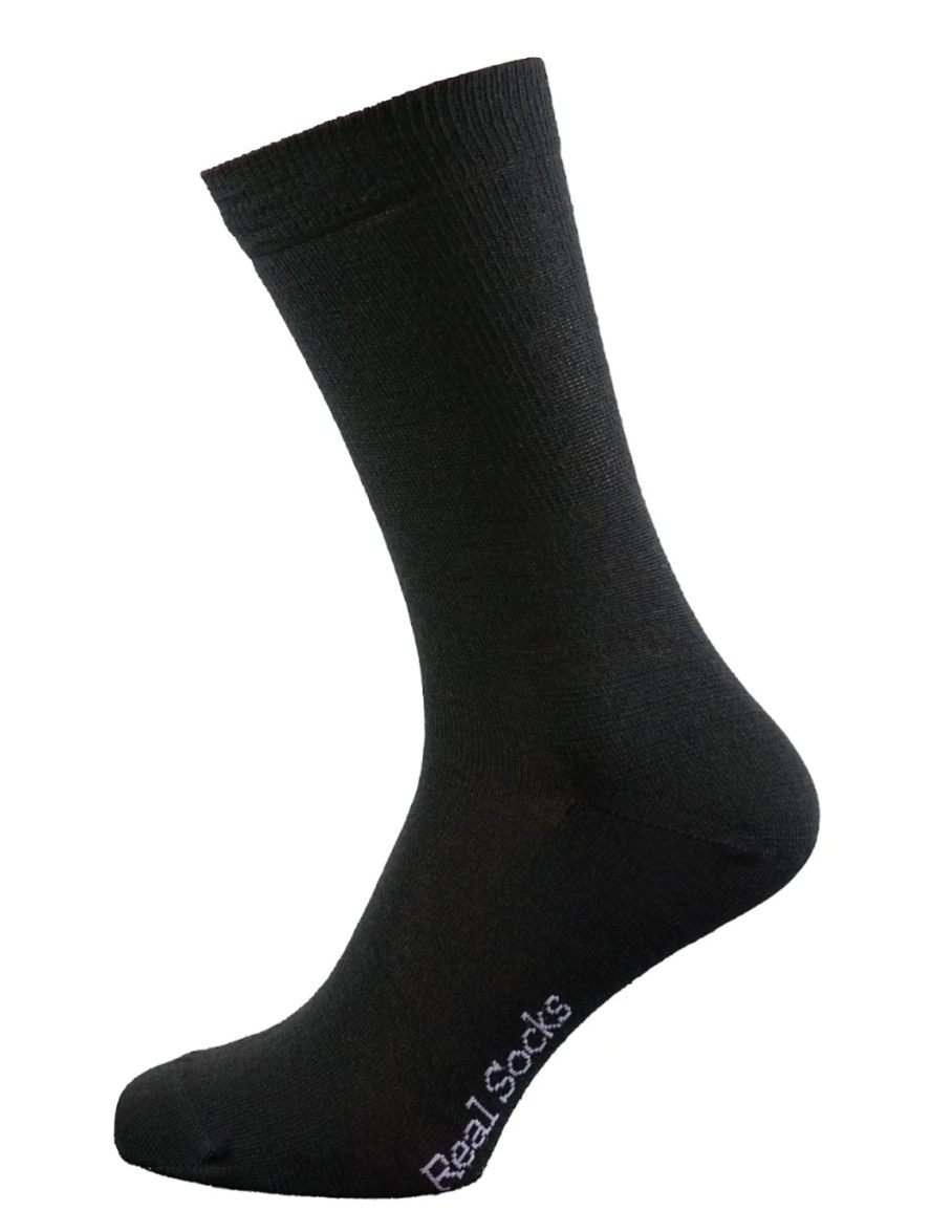 Real Socks Liner Kean Strømper Black 36-39