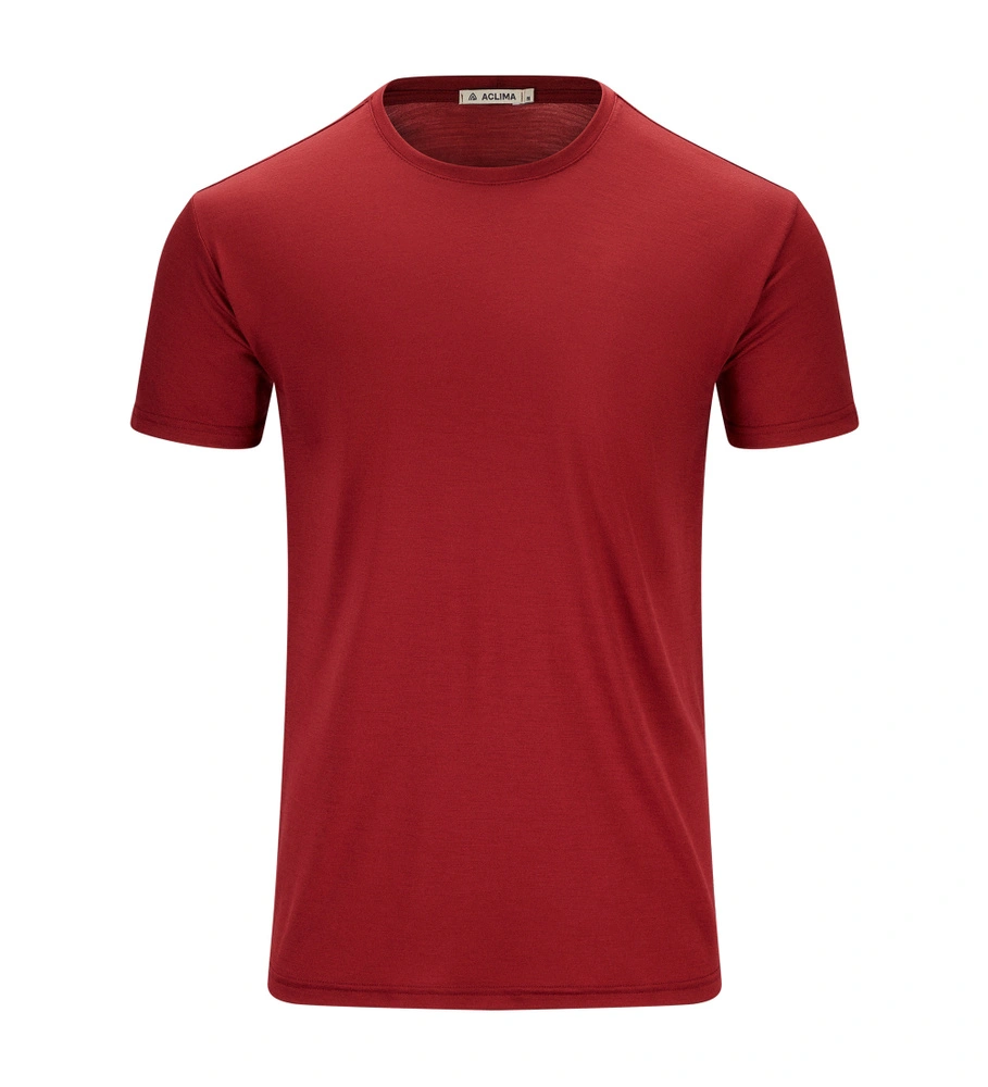 Aclima LightWool 140g Classic Tee M Red Dahlia M billede
