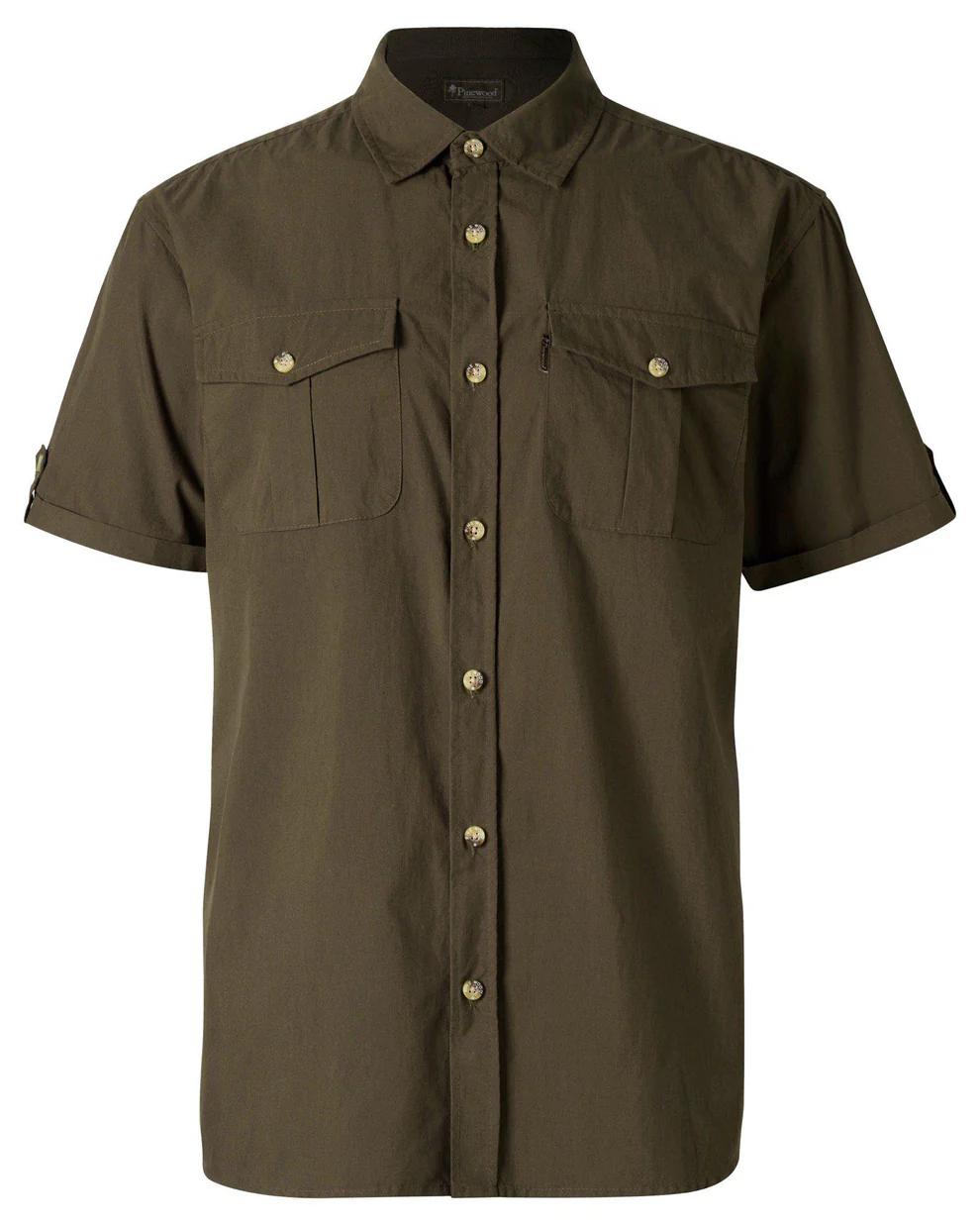 Pinewood Safari S/S Skjorte M Moss Green M