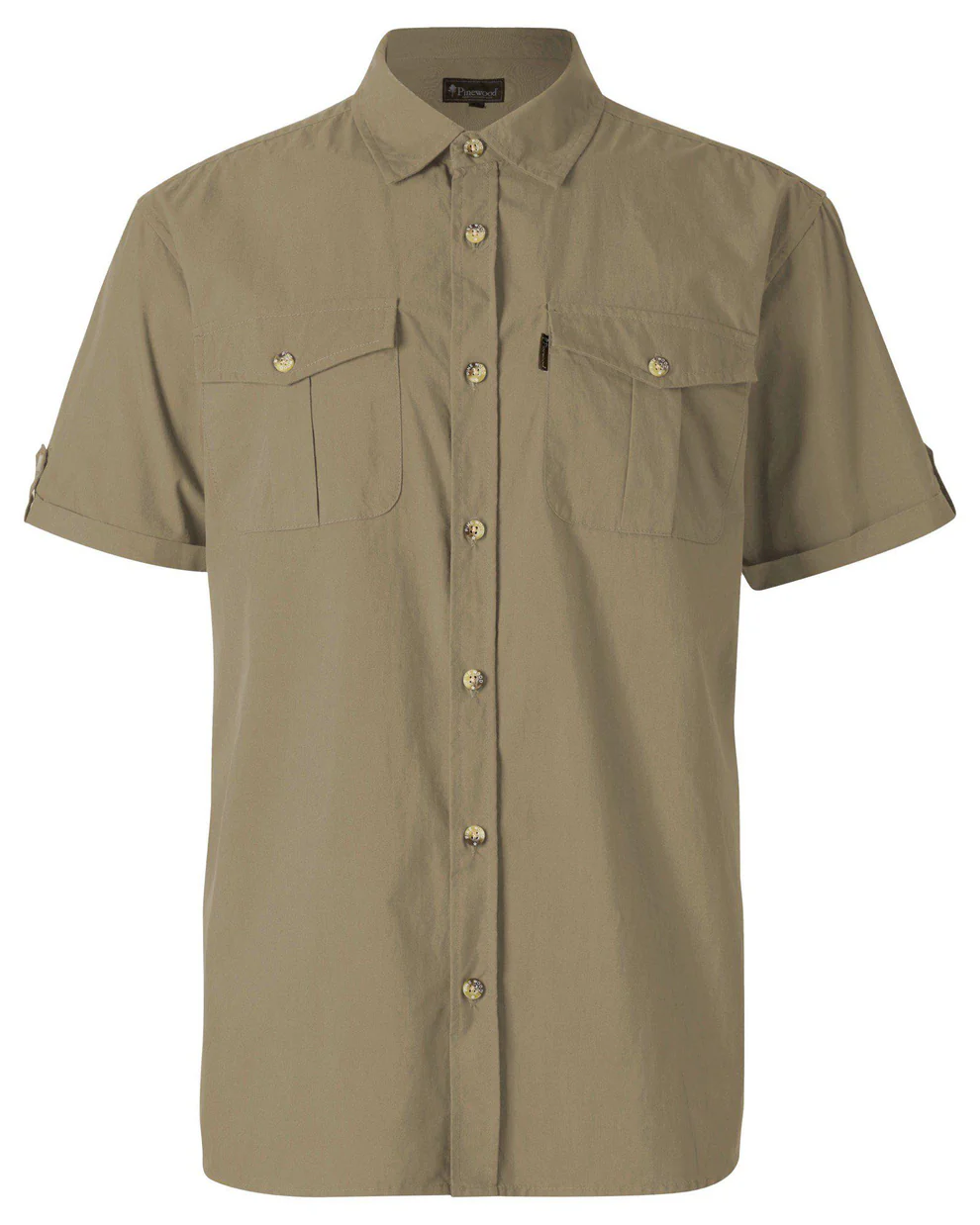 Pinewood Safari S/S Skjorte M Sand stone XL