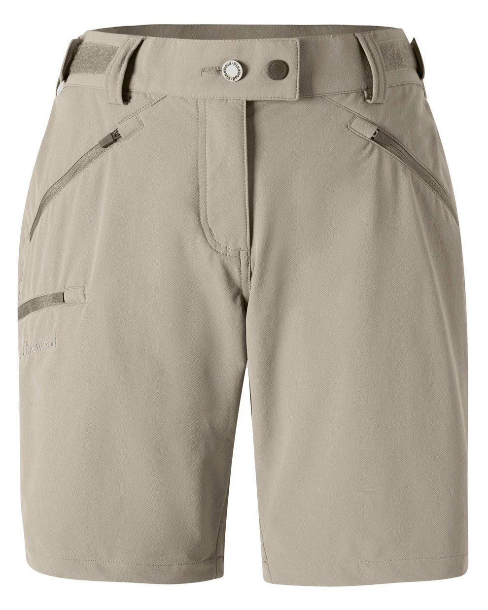Pinewood Abisko Light Stretch Shorts W Mole brown 36