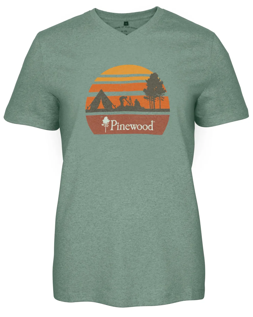 Pinewood Recycled T-Shirt W Aqua Green Mel Campsite S