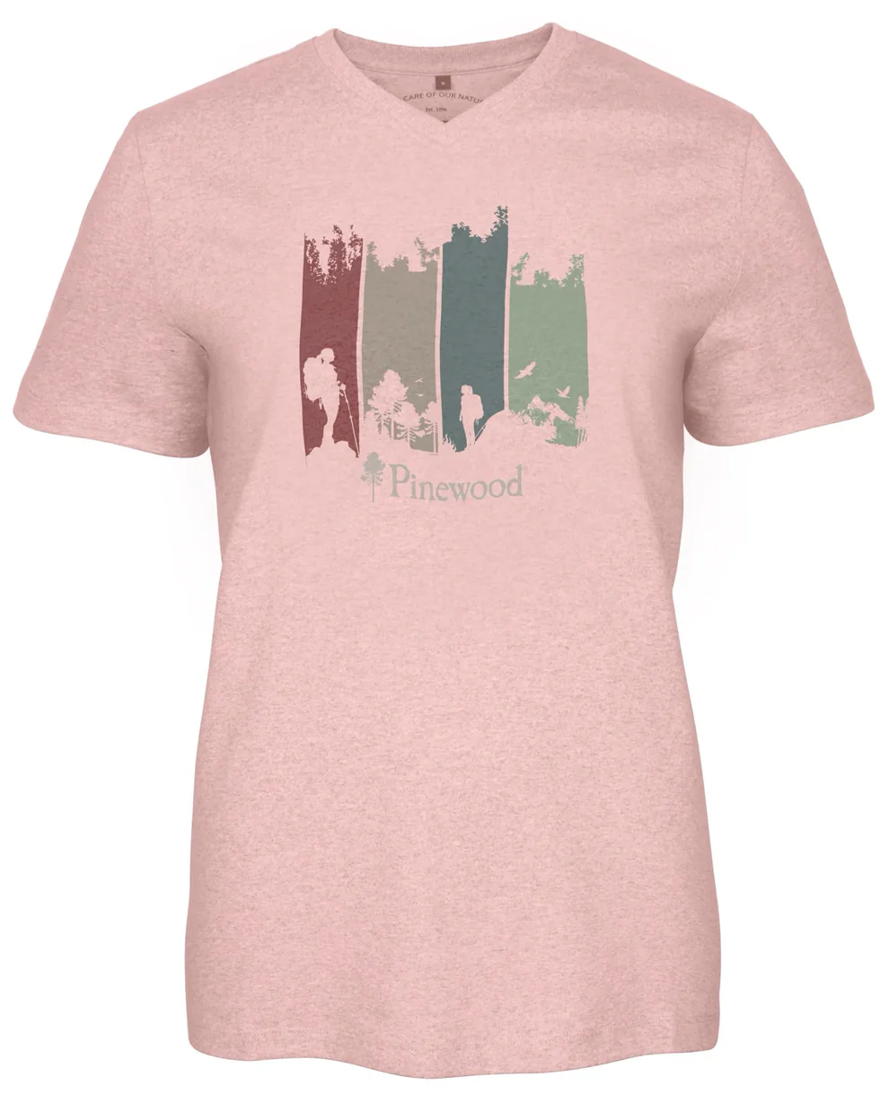 Pinewood Finnveden Recycled Outdoor T-shirt W (D.Pink Adventure, S)