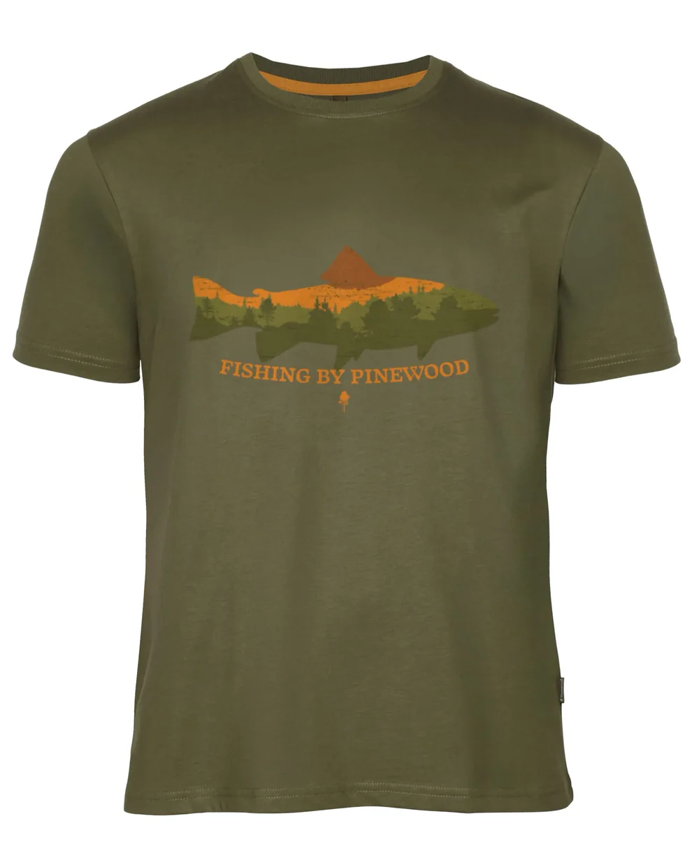 Pinewood Fish Passport T-Shirt Herre / Mænd, green-M - T-Shirt, Polo-shirt