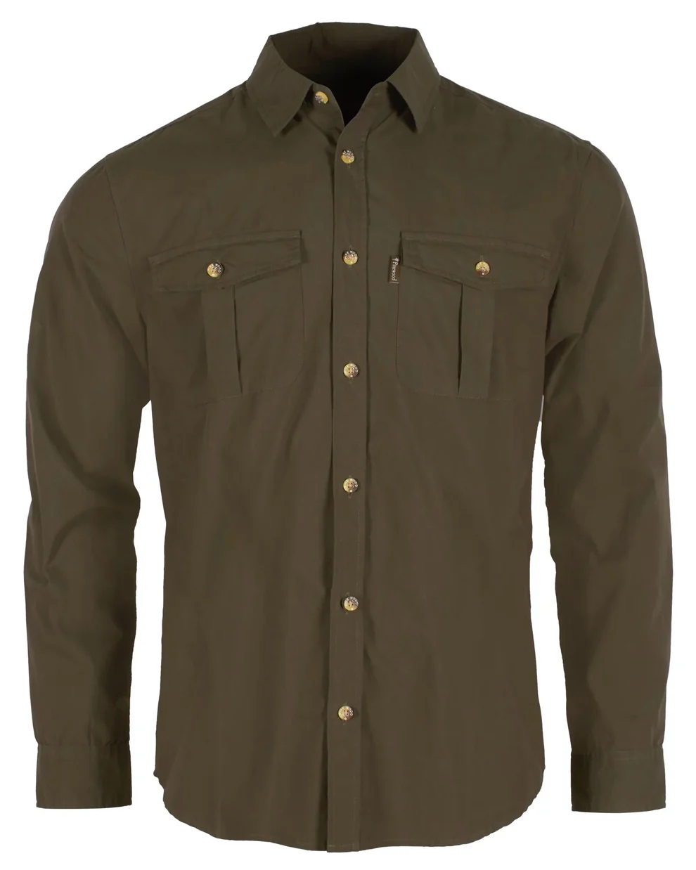 Pinewood Safari L/S Skjorte M Moss Green XL