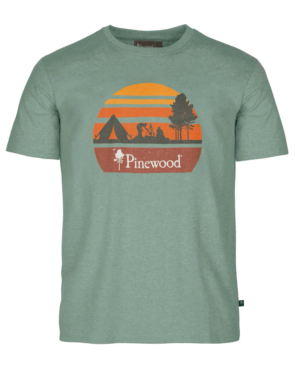 Pinewood Finnveden Recycled Outdoor T-shirt - Herre (Aqua Campsite, M)