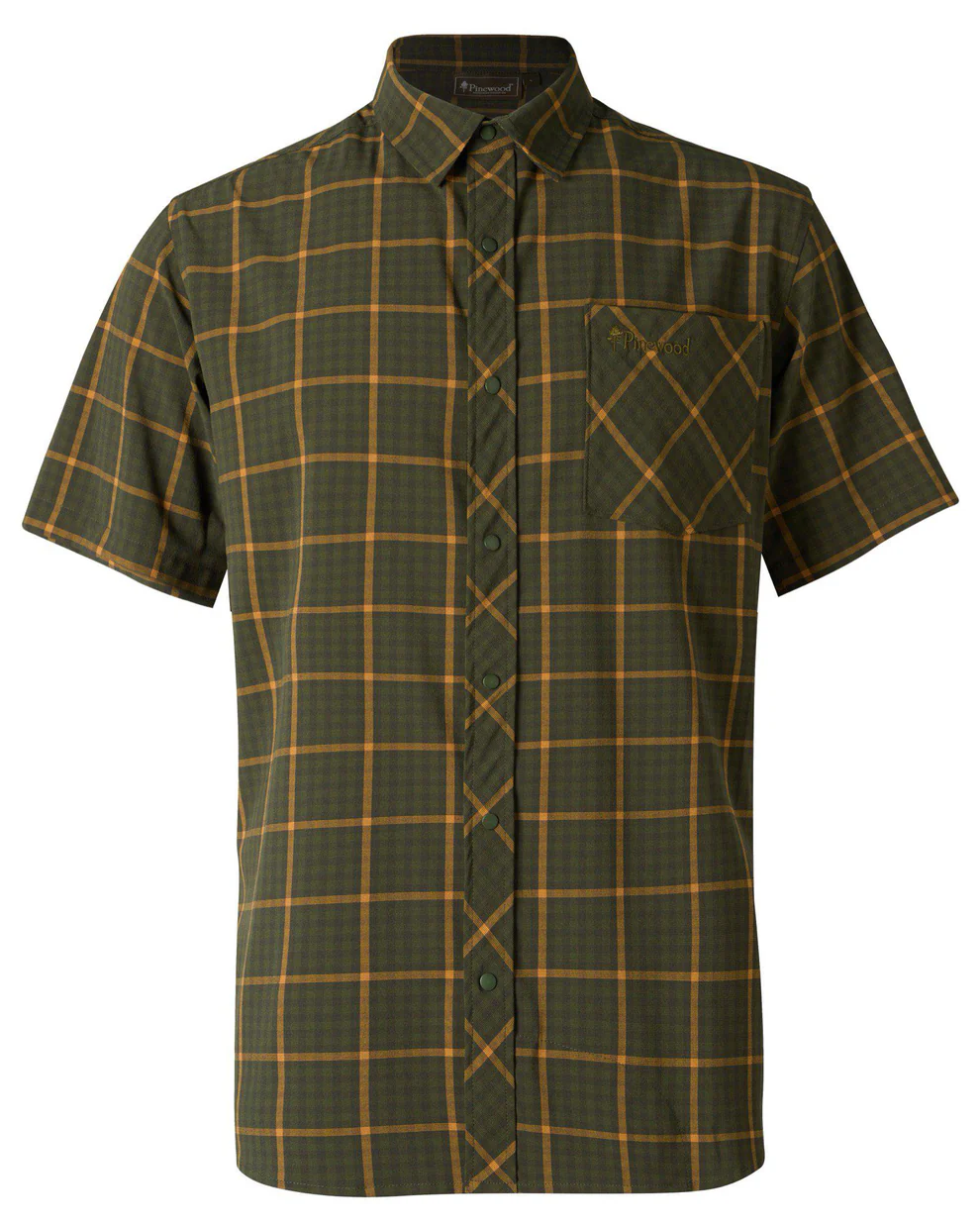 Pinewood Ourdoor S/S Herre Skjorte Green L