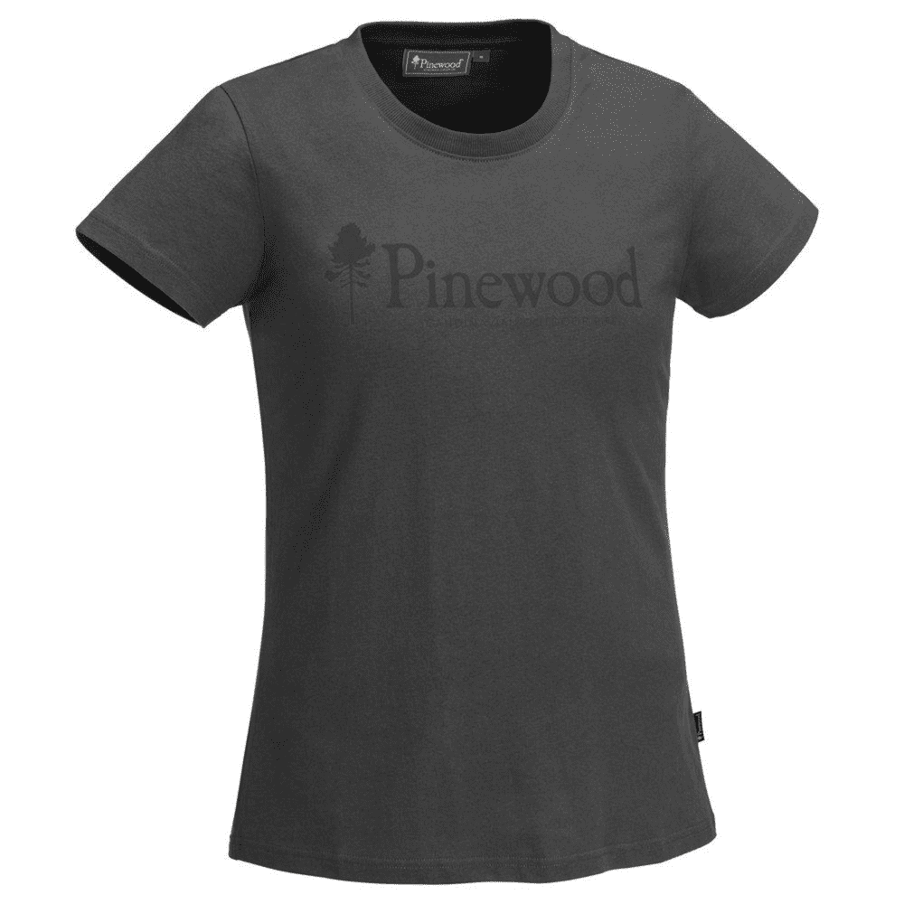 #3 - Pinewood Outdoor Life Dame T-Shirt  D. Anthracite S