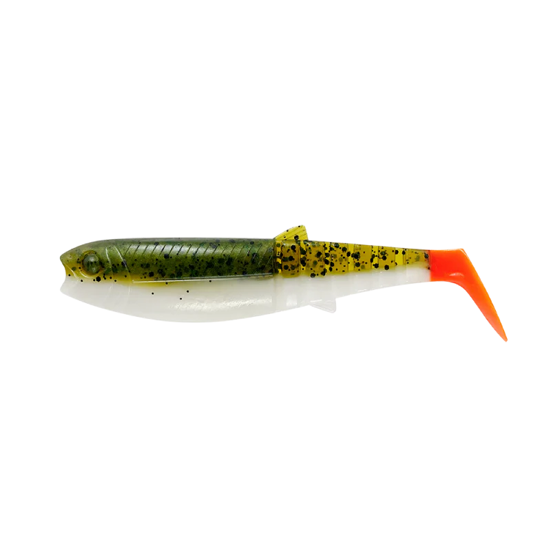 Savage Gear Cannibal Shad Olive Hot Orange 20g 12,5 cm