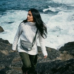 Fjllrven vik Cable Knit Roller Neck Dame