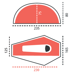 Grand Canyon Apex 1 Pers Telt 