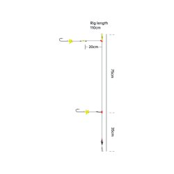 Kinetic Sabiki Tournament Surf Spin&Turn Fladfiskforfang
