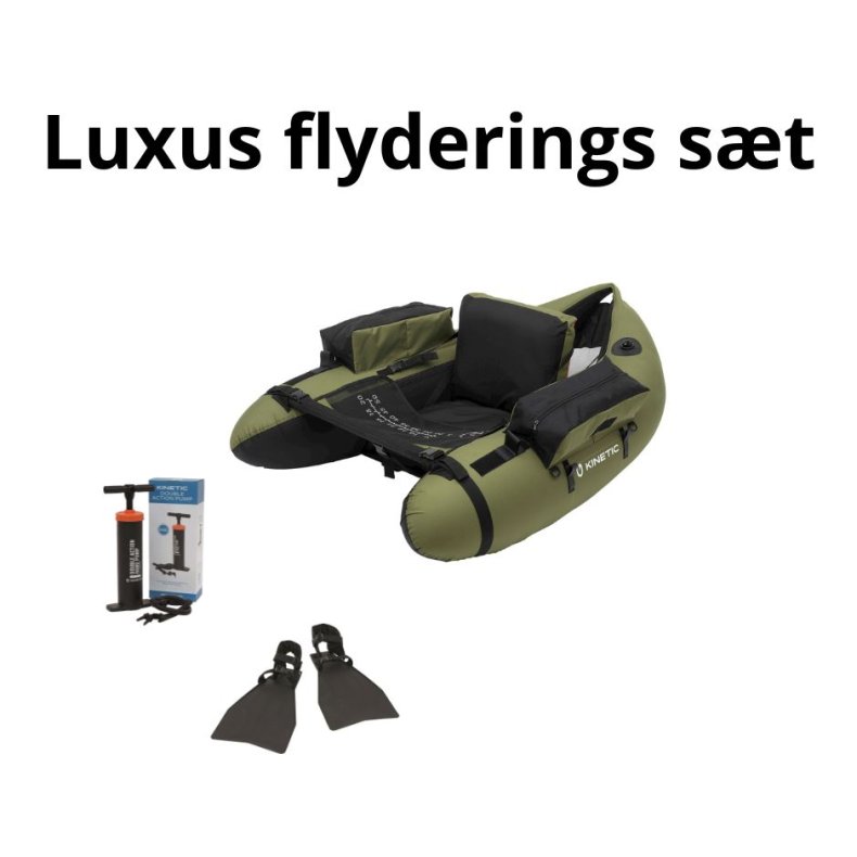 Kinetic Luxus Hunter Flyderings set  med finner- 2 Pumper