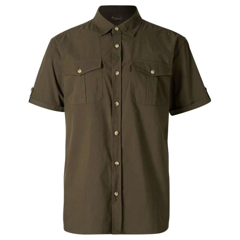 Pinewood Safari S/S Skjorte M Moss Green XL