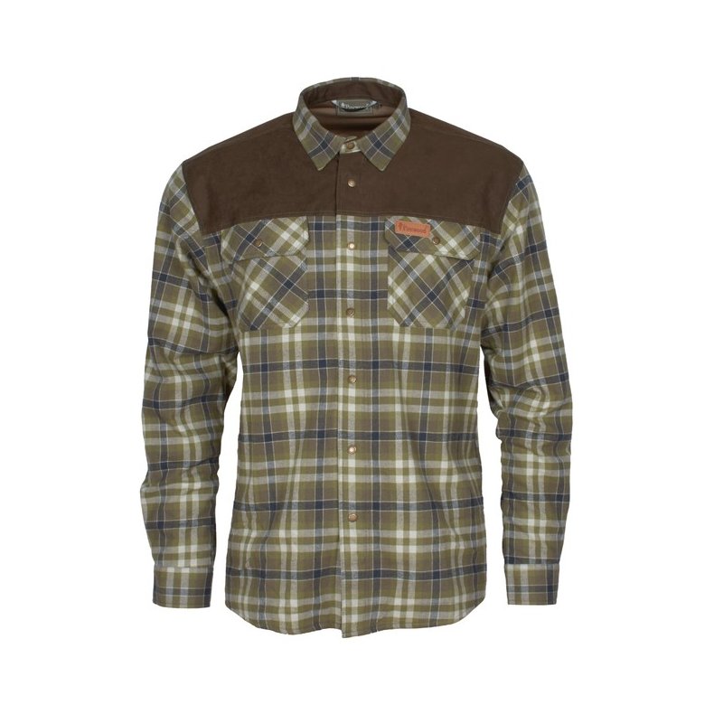 Pinewood Douglas Herre Skjorte Olive / Khaki L