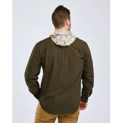 Pinewood Safari L/S Skjorte M Moss Green
