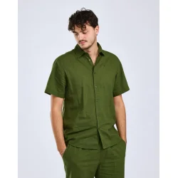 Pinewood V�rnamo Hemp Mix S/S Skjorte M