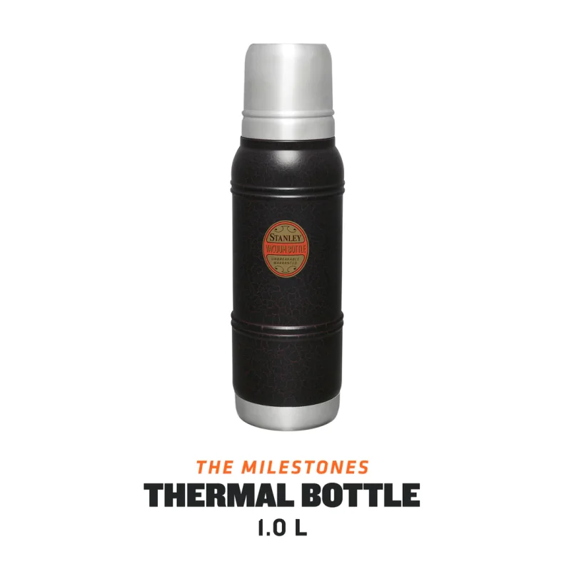 The Milestones Bottle 1L Black