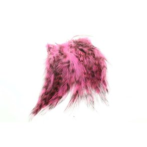 Cock Hackles Grizzly Pink