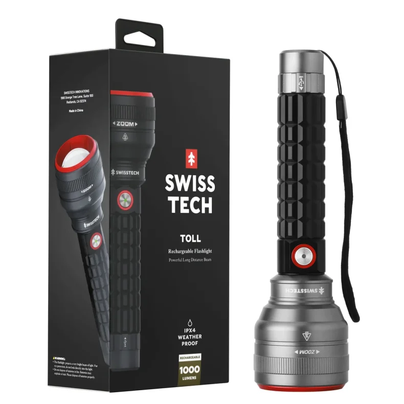 SwissTech Toll Lommelygte � 1000 lumen / 1 km r�kkevidde