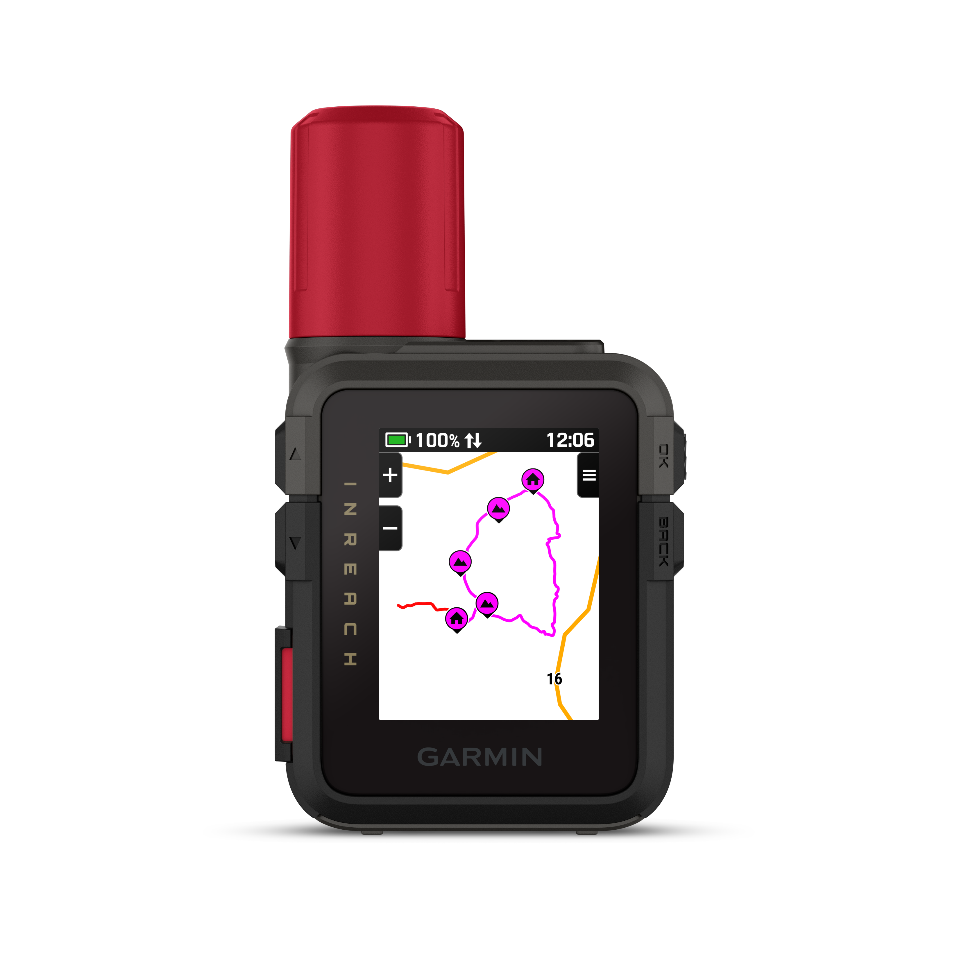 Garmin navigation iReach Mini 3 Plus / 010-03387-10 rød/sort